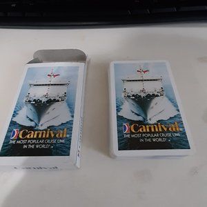 Carnival Cruise Lines Complete Deck of Playing Cards - Vintage, New in open box